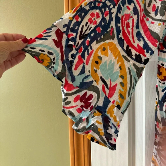 Anne Cole Signature Women's Wallflower V-Neck Cover-Up Tunic Top - Picture 2 of 7